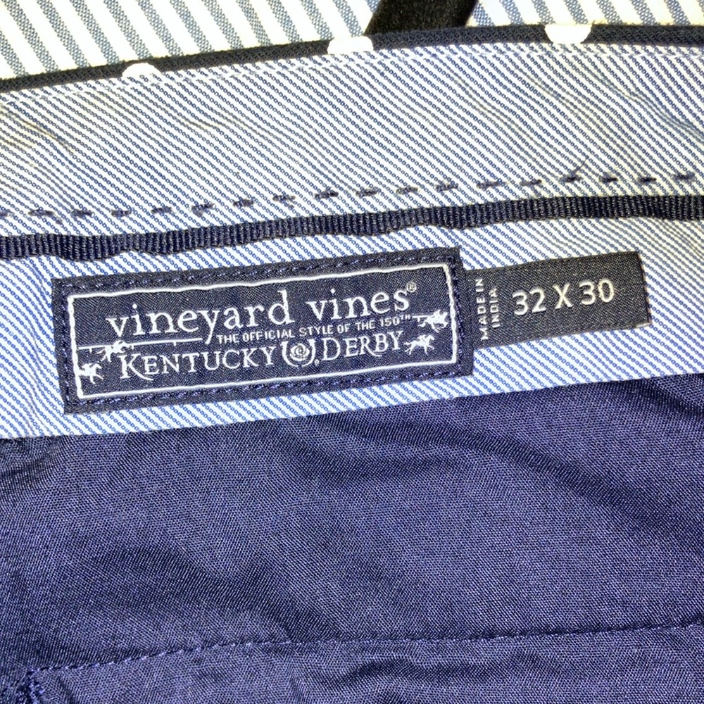 Last chance 
Navy and White Polka Dot Pants
